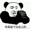 熊猫头 文字表情包 你真是个社会上的 搞怪 逗 沙雕