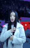 美女 雪花飘飘 女神 唱歌