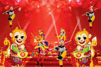 祝福  新年快乐 孙悟空 喜庆