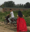 男人 女人 摔倒
