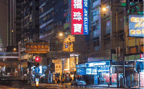 HONG&KONG&Time&Lapse 城市 延时摄影 旅游 街道 车流 香港 港风