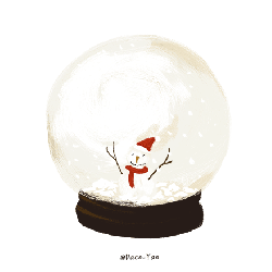下雪 圣诞 圣诞节 雪人 玻璃球