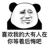 暴漫 熊猫头 喜欢我的大有人在 你等着后悔吧 搞怪 逗