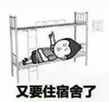 暴漫 文字表情包 又要住宿舍了 搞笑 逗 沙雕