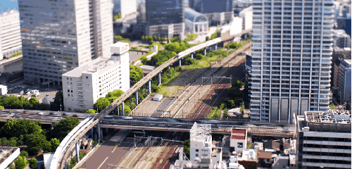 城市 日本 移轴摄影 立交桥 轻轨 迷你东京