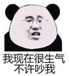 暴漫 文字表情包 我现在很生气不许吵我 搞笑 逗 魔性