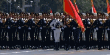 军人 北京 方阵 走正步 阅兵 纪念中国人民抗日战争 世界反法西斯战争胜利70周年 阅兵式 气势恢宏