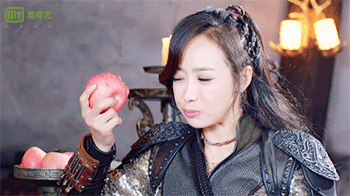 宋茜 梨落 幻城 女神 吃苹果