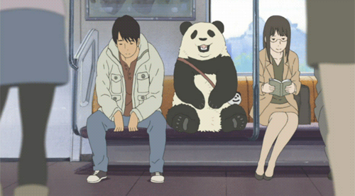 熊猫 地铁 动漫 卡通