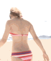 美女 比基尼 海滩 性感