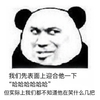熊猫头 表面迎合 哈哈哈 笑什么几把 斗图 搞笑