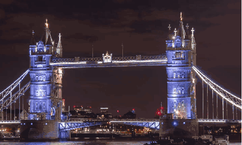 伦敦 塔桥 夜晚 灯光 纪录片 英国