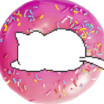 甜甜圈 doughnut 小猫 可爱