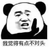 熊猫头 文字表情包 我觉得有点不对头 搞笑 沙雕 魔性