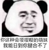 熊猫头 嘤嘤嘤 萌妹 腿合不了 斗图 搞笑 猥琐
