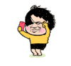 金馆长 自拍 剪刀手 手机 搞笑