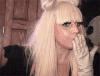 嘎嘎小姐 ladygaga 飞吻