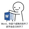 成熟点 学会自己动 码字 word