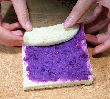手指 香蕉 紫薯 面包