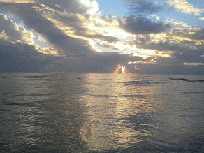 大海 夕阳 海浪