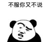 暴漫 文字表情包 不服你又不说 搞笑 逗 沙雕