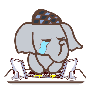 小象 哭泣 电脑 大盘又跌了