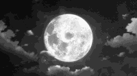 超级大月亮 月亮 黑白