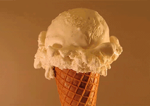 冰淇淋 熔化 美味 甜点