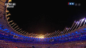 里约 奥运会 开幕式 烟花