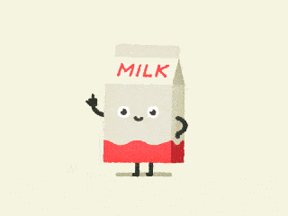 牛奶 盒子 跳舞 伸手指