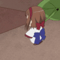 少女 树叶 可爱 唯美