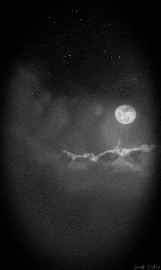 黑夜 云 星空 月亮