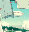 动漫 飞机 晾衣服 动起来