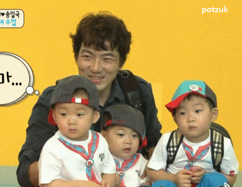 大韩民国万岁 三胞胎 小可爱 萌娃 爸爸带娃 超人回来了 综艺
