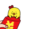 开心 小鸡 红包 喜庆