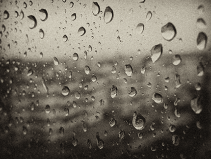 玻璃 雨珠 下雨 寂静