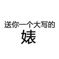 送你一个大写的婊 斗图 搞笑 汉字