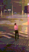 二货 过马路 等待 闯红灯