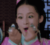亲 剧情 古装 可爱 唐豆豆 开心 搞笑 李沁 极品新娘 电视剧 笑 美女 表情包 银子