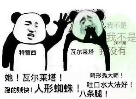 我不是我不是特蕾西瓦尔莱塔没有她!瓦尔莱塔!畸形秀大师!跑的贼快!人形蜘蛛!吐口水大法好!八条腿! 表情图  第五  人格  第五人格