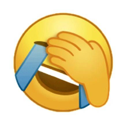 Emoji捂脸哭笑不得 emoji  斗图  炫富  捂脸