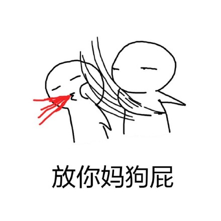 放你妈狗屁 怼人表情  大耳光  耳光  一个