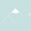 月亮 雪山 山顶 天空