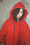 美女 迷人 跳舞 红衣服 戴帽子