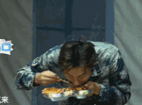 黄子韬 真正男子汉 吃饭 饭盘