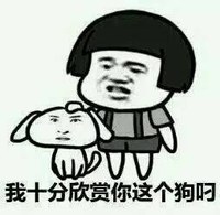 我十分欣赏你这个狗叼  斗图  蘑菇头  狗狗