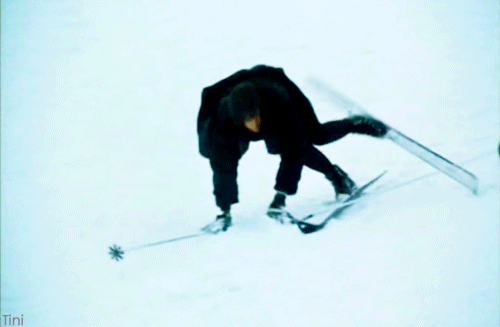 滑雪  摔倒  帅哥  白净  酷
