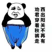 污力秋裤 蓝色 熊猫 劝君穿着秋裤走西出阳关不再有
