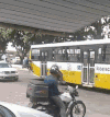 公交车 摔倒 路边 自行车