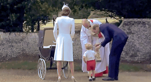 乔治王子 威廉王子 戴安娜王妃 握手 表情包